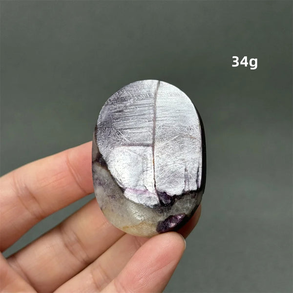 Purple Lepidolite Palm Stone-ToShay.org