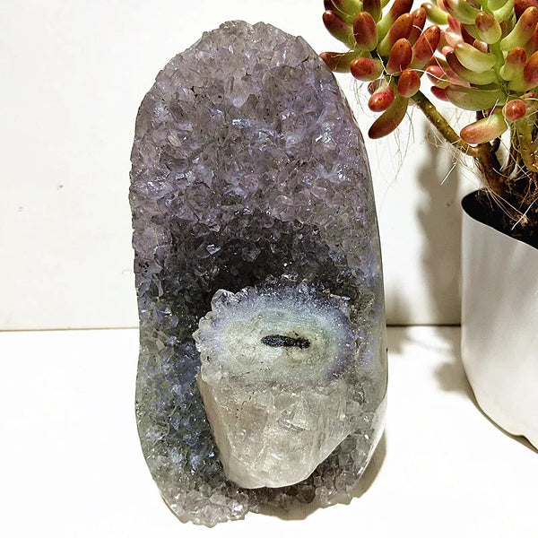 Purple Amethyst Geode Cluster-ToShay.org