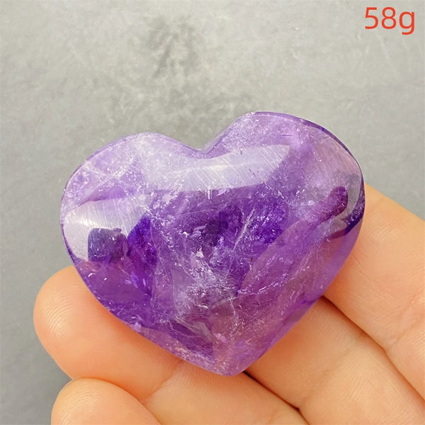 Purple Amethyst Hearts-ToShay.org