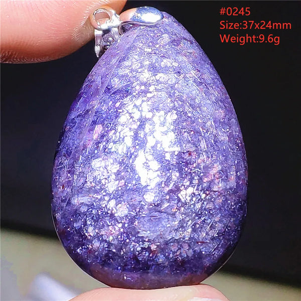 Blue Blood Red Lolite Pendant-ToShay.org