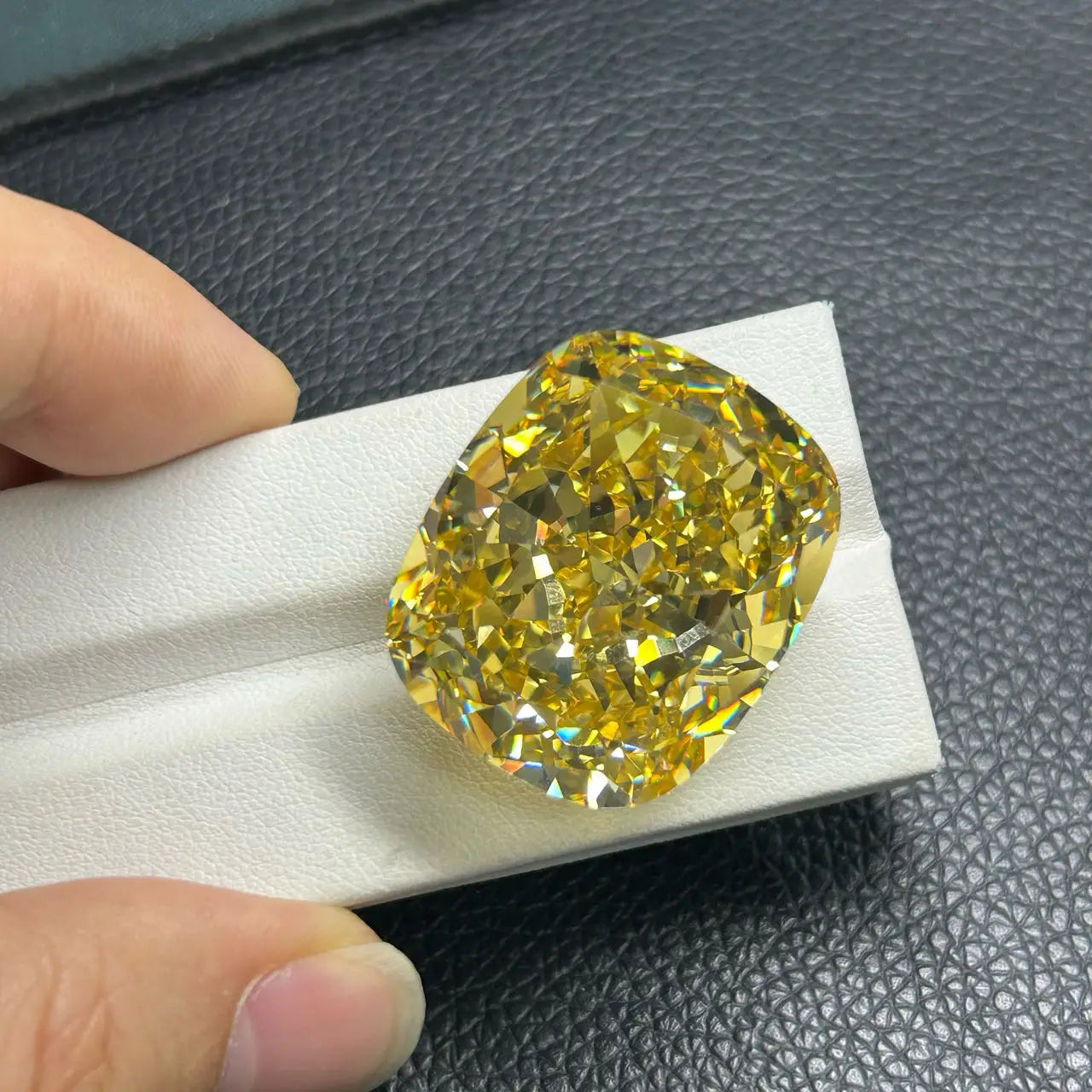Yellow Cubic Zirconia Gemstone-ToShay.org