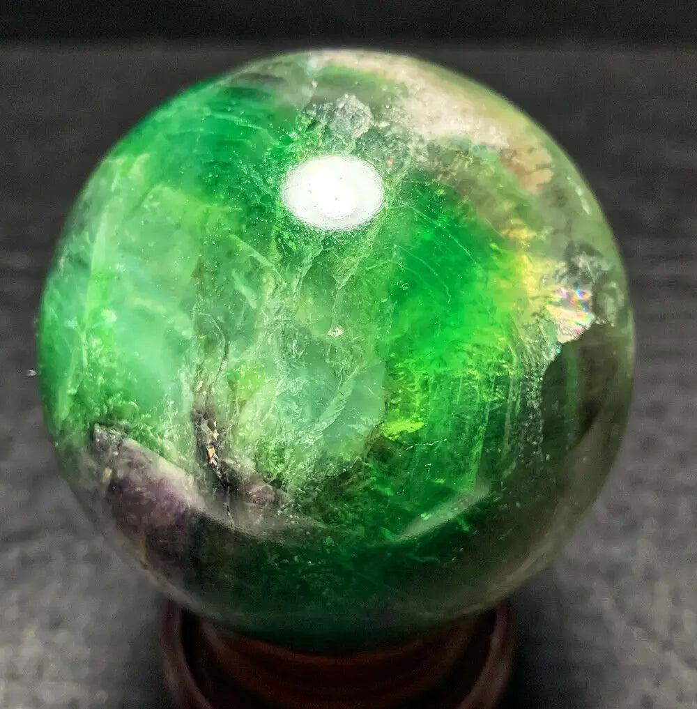 Green Fluorite Quartz Crystal Ball-ToShay.org