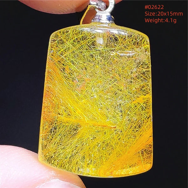 Yellow Rutilated Quartz Pendant-ToShay.org
