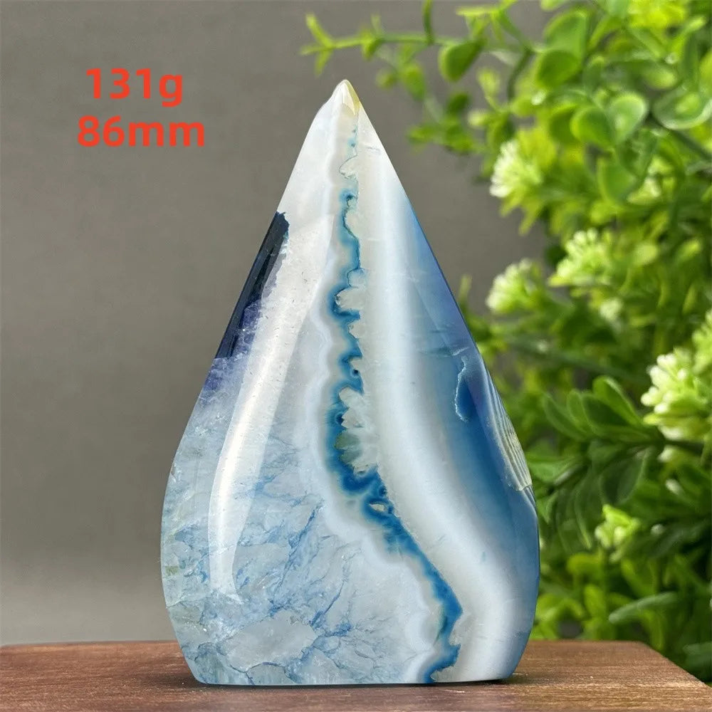 Blue Agate Torch-ToShay.org