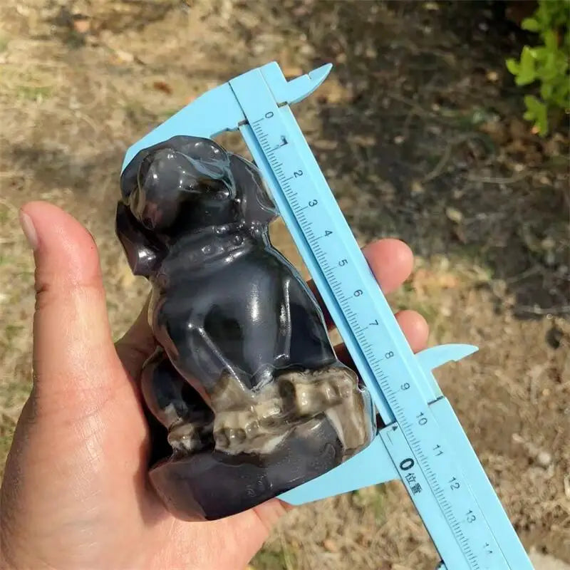Grey Volcanic Agate Dog-ToShay.org