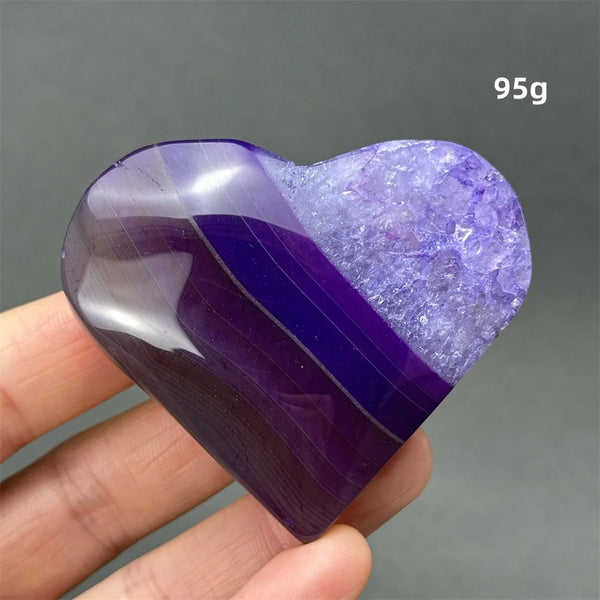 Purple Agate Heart-ToShay.org