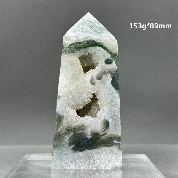Green Aquatic Agate Tower-ToShay.org