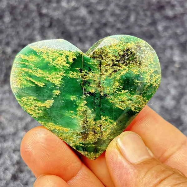 Green Emerald Stone Heart-ToShay.org