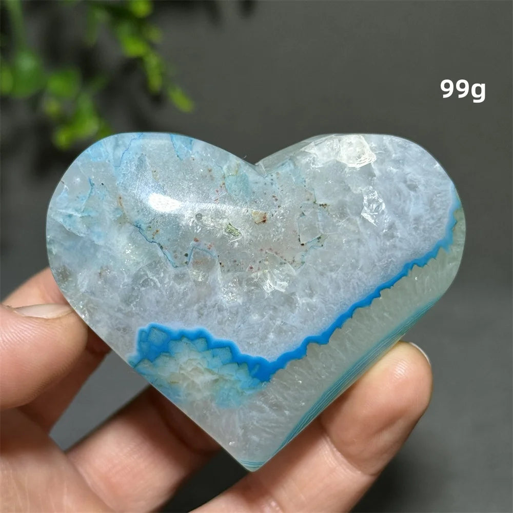 Blue Agate Heart-ToShay.org