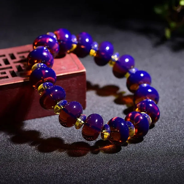 Purple Amber Bracelet-ToShay.org