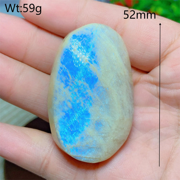 Blue Moonstone Palm Stones-ToShay.org