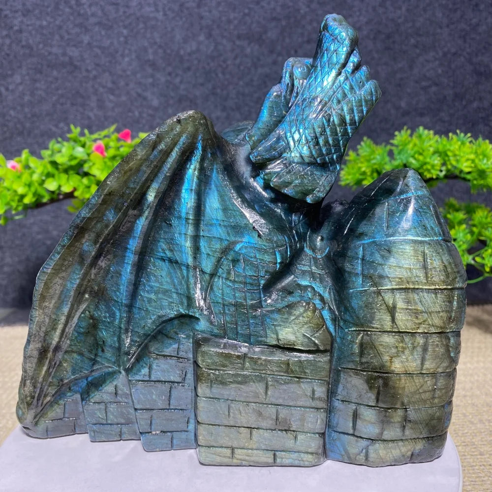 Blue Labradorite Flying Dragon-ToShay.org