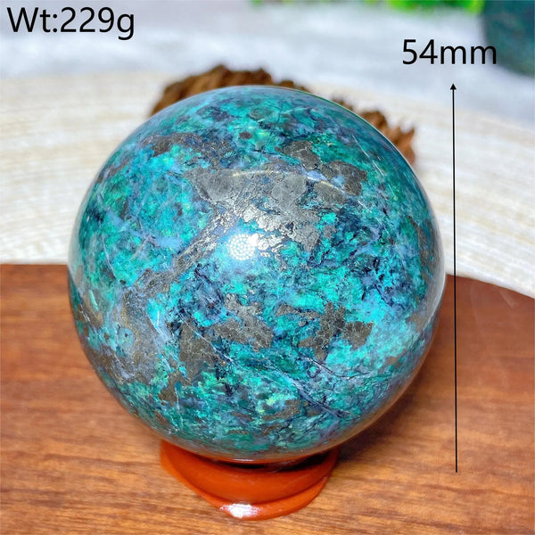 Green Jasper Pyrite Ball-ToShay.org