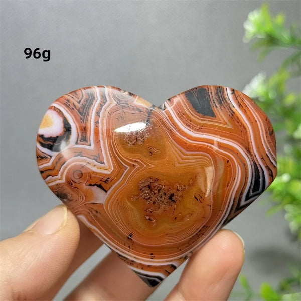 Red Striped Agate Heart-ToShay.org
