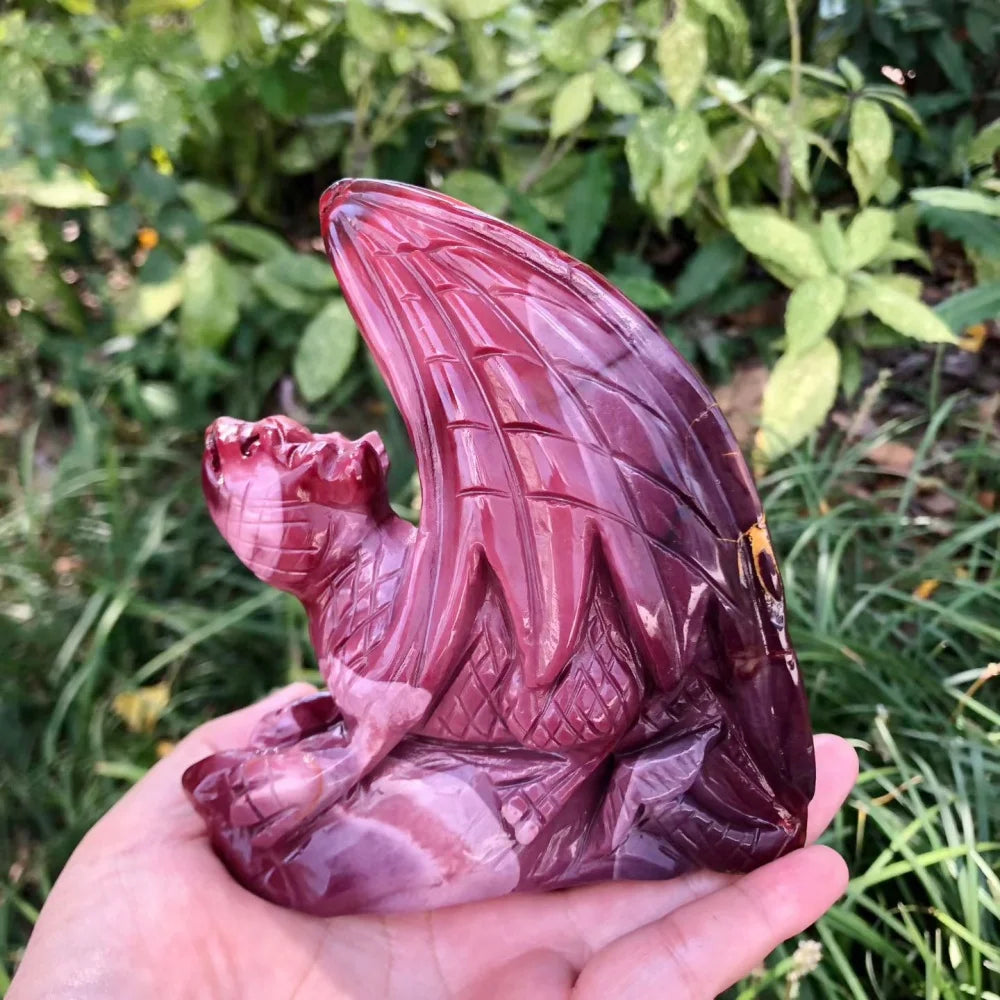Red Mookaite Jasper Dragon-ToShay.org