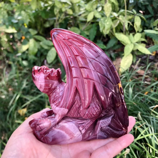 Red Mookaite Jasper Dragon-ToShay.org