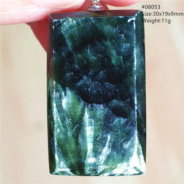 Green Seraphinite Pendant-ToShay.org