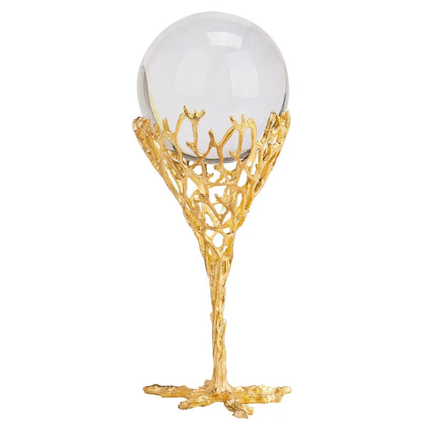 Gold Crystal Ball Stand-ToShay.org