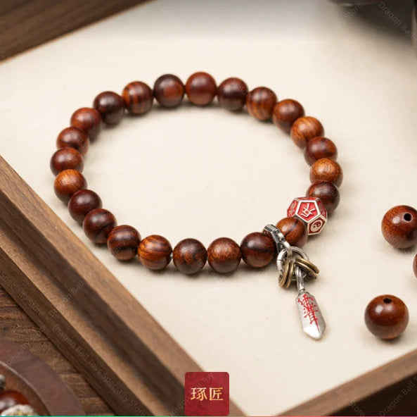 Brown Peach Wood Bracelet-ToShay.org
