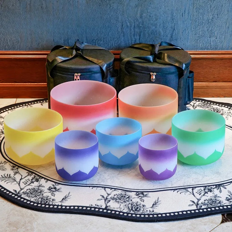 Frosted Crystal Singing Bowls-ToShay.org