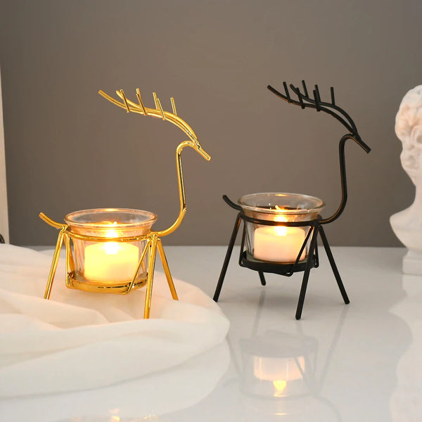 Iron Reindeer Tealight Holders-ToShay.org