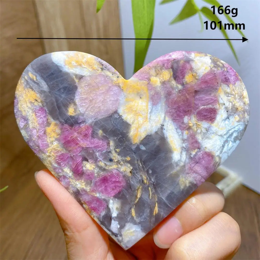 Pink Unicorn Tourmaline Heart-ToShay.org