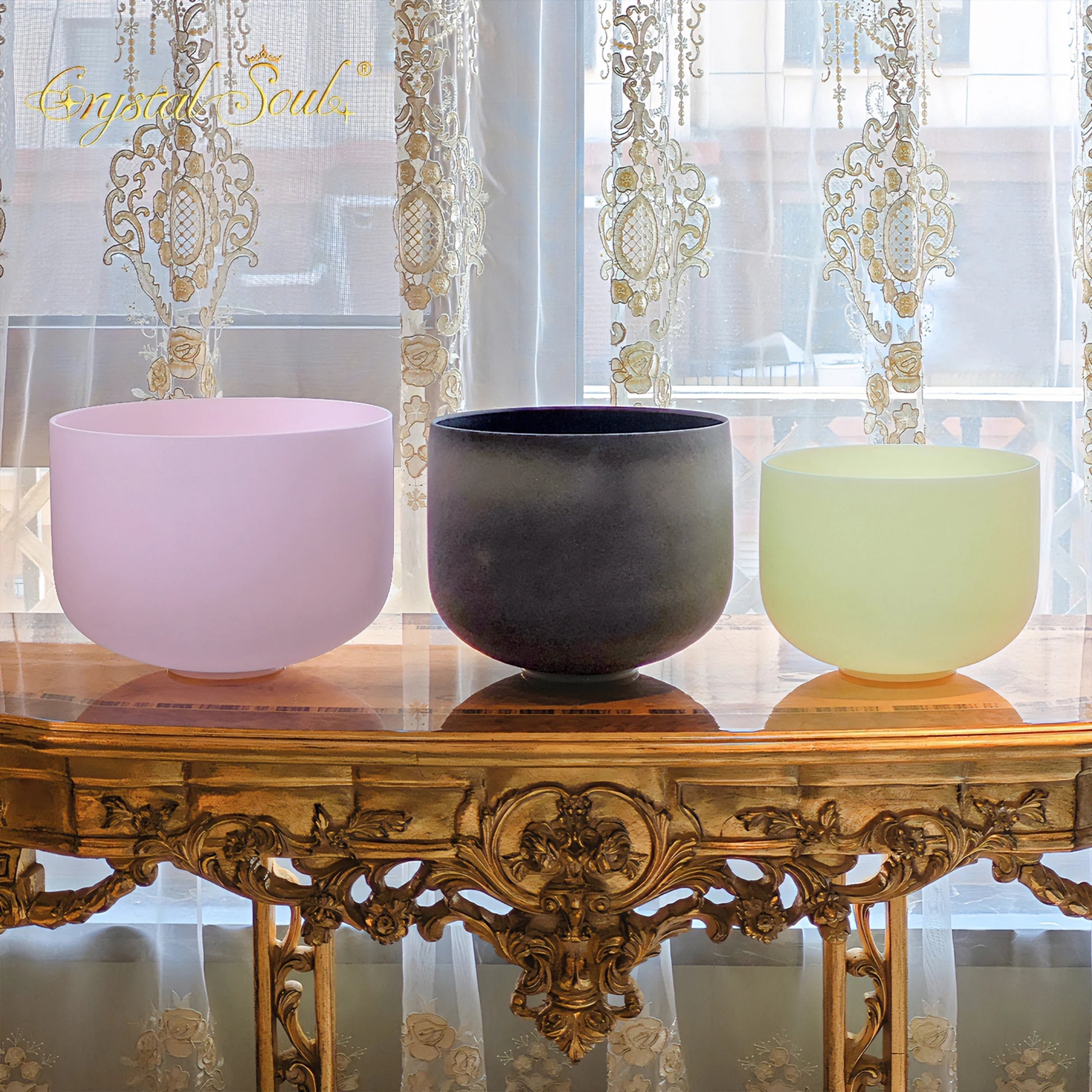 Mixed Gemstone Singing Bowls-ToShay.org