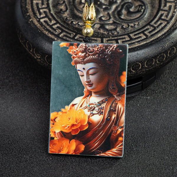 Green Jade Buddha Pendant-ToShay.org
