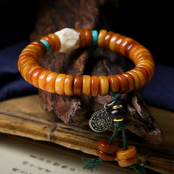 Brown Yak Bone Bracelet-ToShay.org