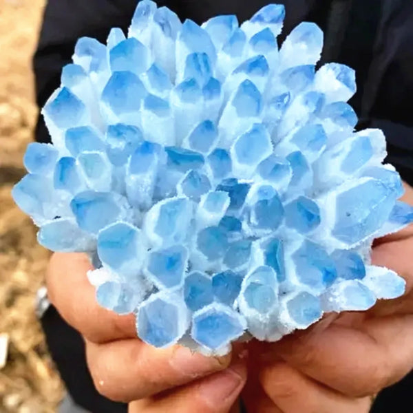 Blue Phantom Quartz Cluster-ToShay.org