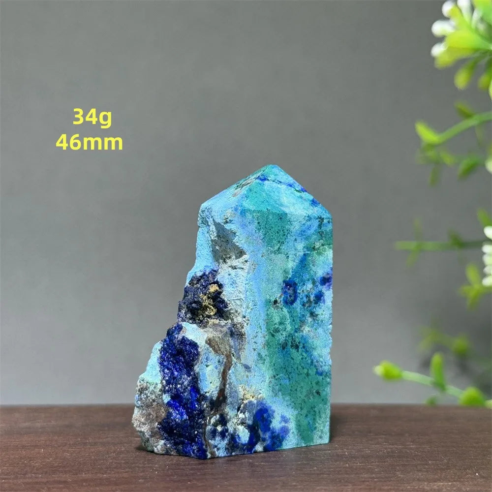 Blue Azurite Wand-ToShay.org