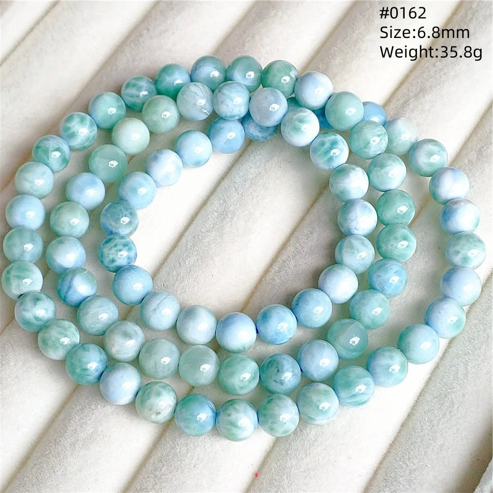 Blue Larimar Bead Bracelet-ToShay.org