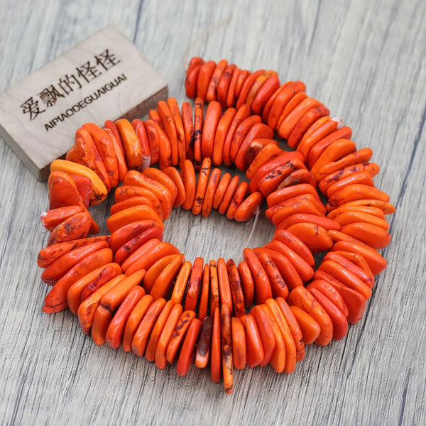 Orange Turquoise Beads-ToShay.org