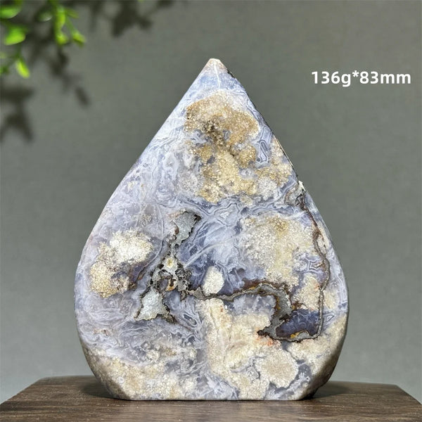 Blue Cherry Agate Torch-ToShay.org
