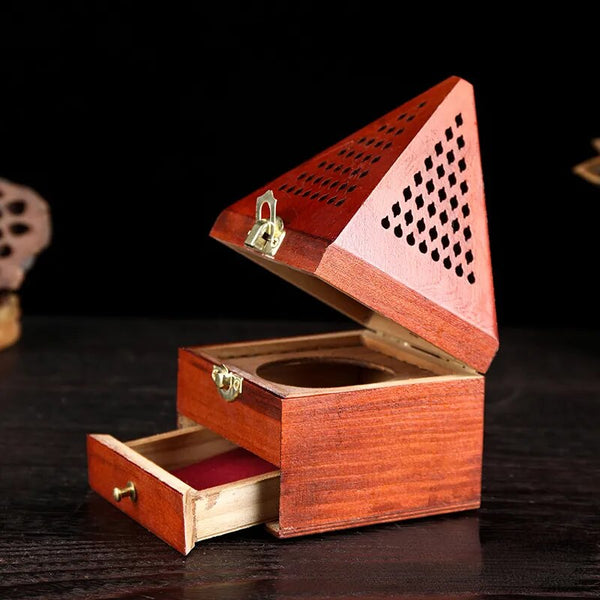 Wood Incense Burner Box-ToShay.org