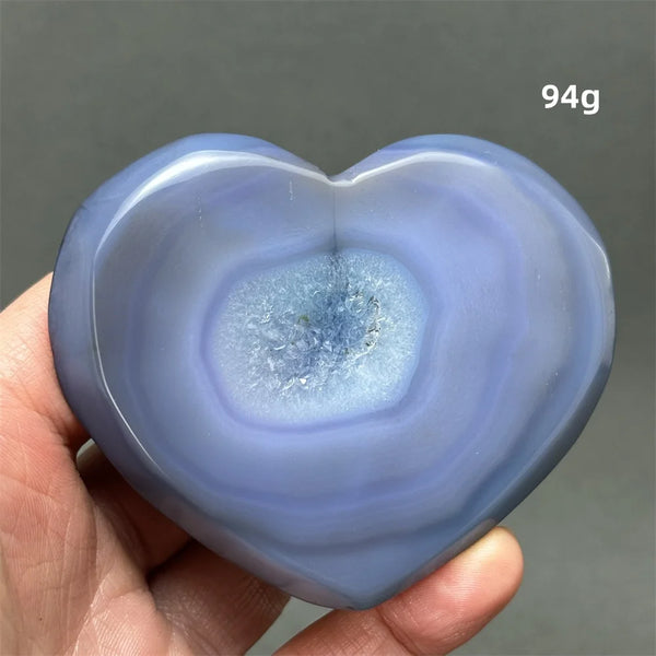 Blue Agate Geode Heart-ToShay.org