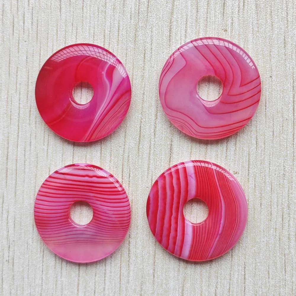 Mixed Stripe Onyx Donut Beads-ToShay.org