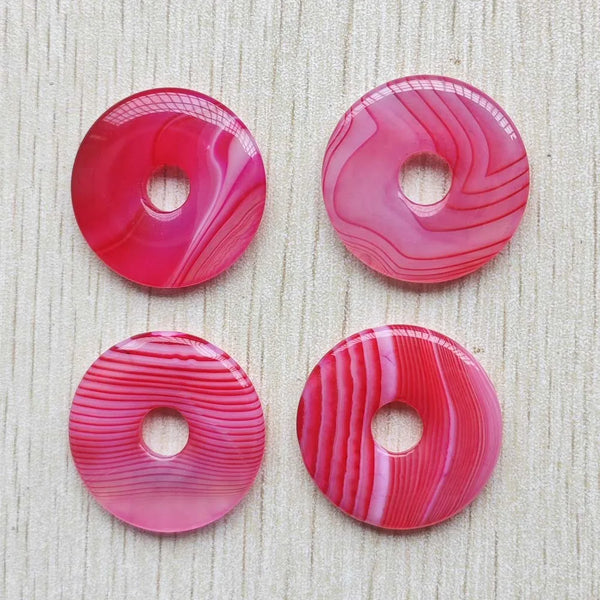 Mixed Stripe Onyx Donut Beads-ToShay.org