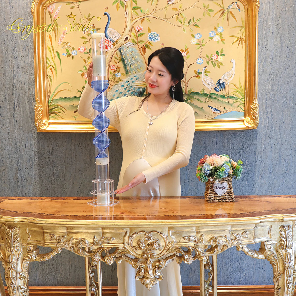 Blue Crystal Rain Sticks-ToShay.org