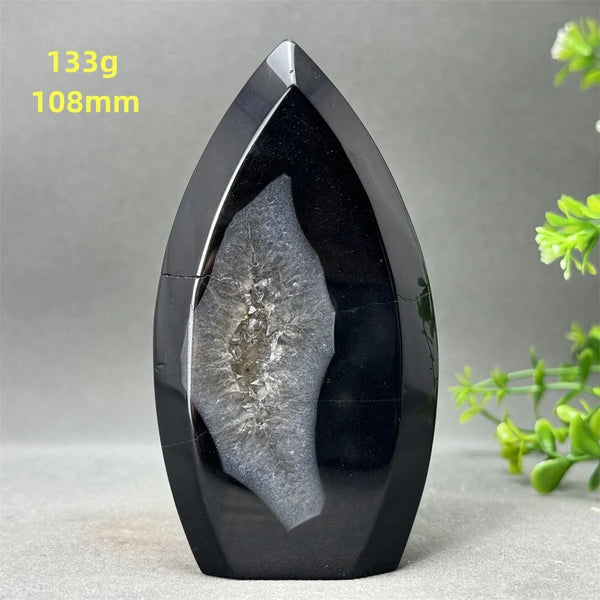 Black Onyx Geode Torch-ToShay.org