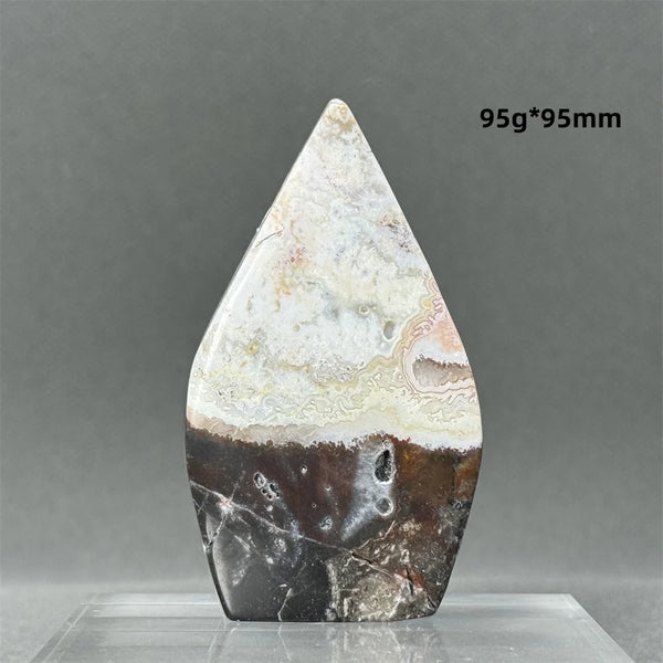 Red Lace Agate Torch-ToShay.org
