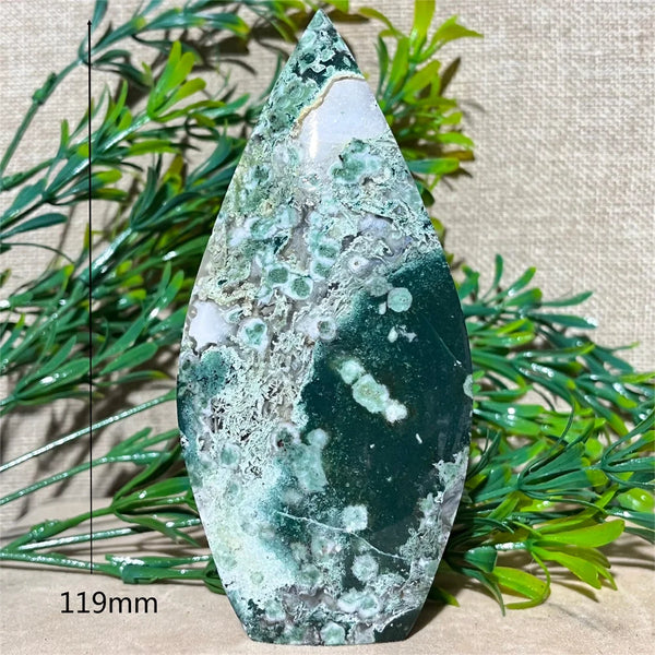 Green Moss Agate Flame-ToShay.org