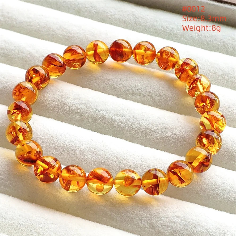 Yellow Amber Bead Bracelet-ToShay.org