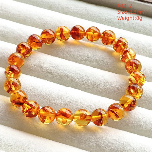 Yellow Amber Bead Bracelet-ToShay.org
