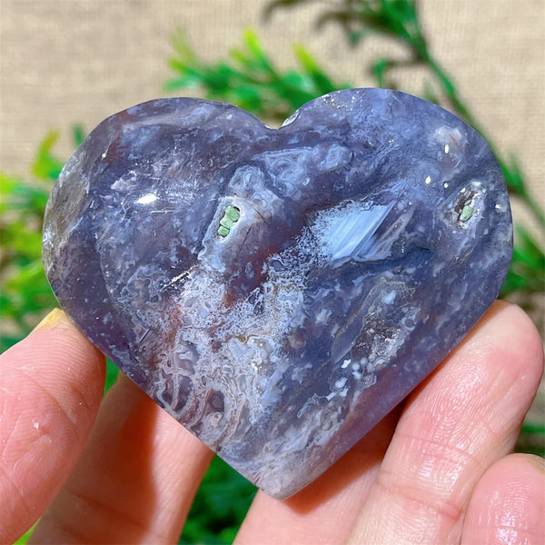 Green Moss Agate Heart-ToShay.org