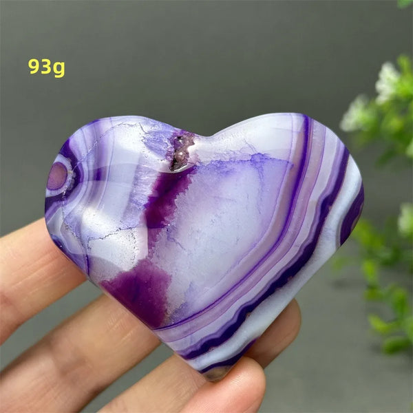Purple Agate Heart-ToShay.org