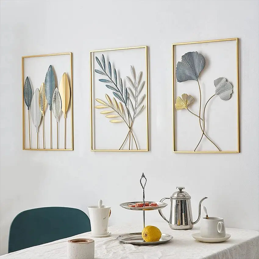 Wrought Iron Leaf Wall Art-ToShay.org