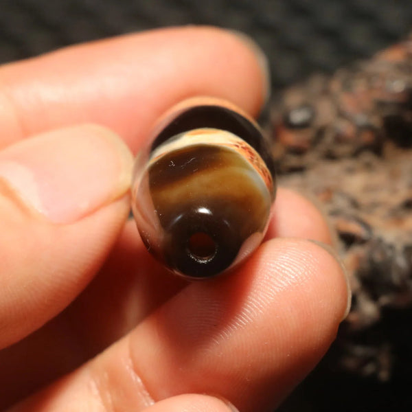 Tibetan Agate Dzi Bead-ToShay.org