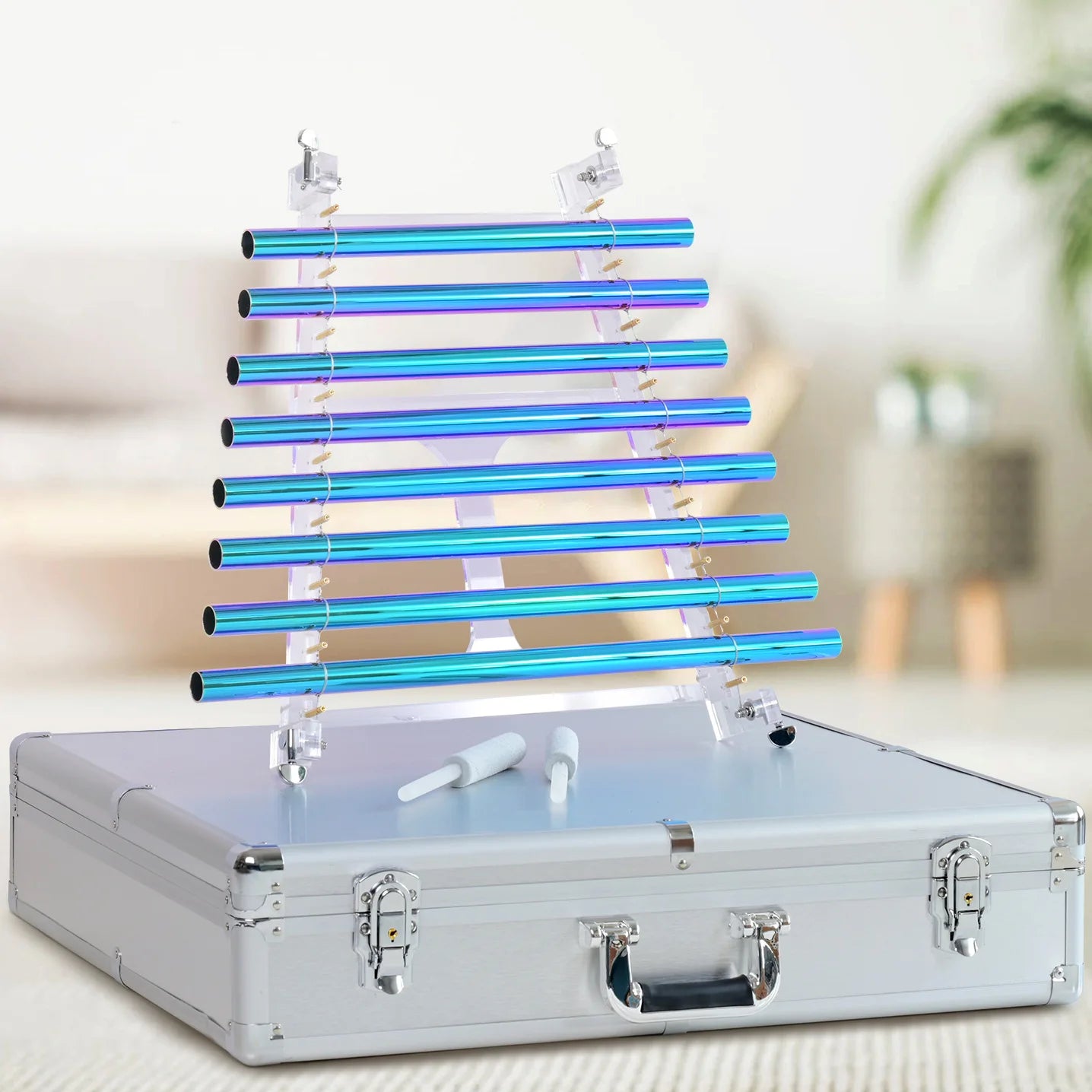 Blue Aura Crystal Singing Harp-ToShay.org