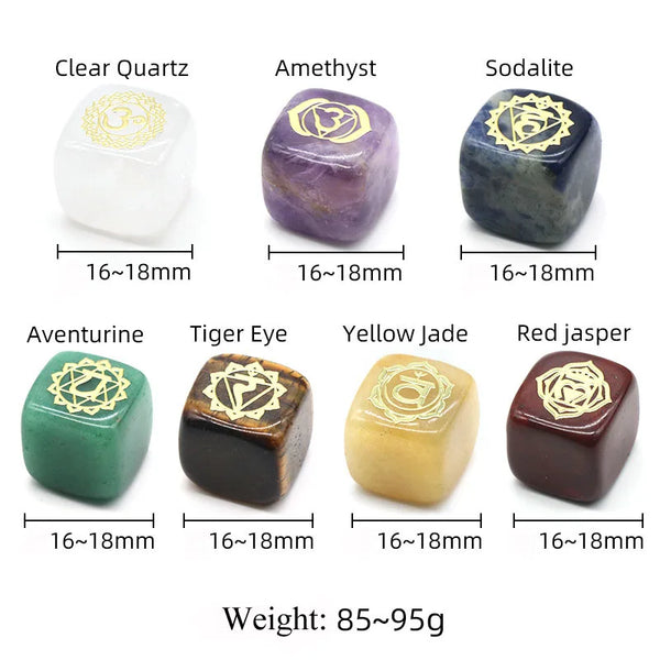 Chakra Symbols Crystal Cubes-ToShay.org